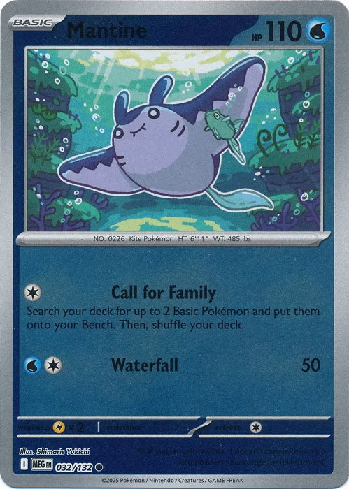 Mega Evolution Mantine #032/132 Reverse Holo