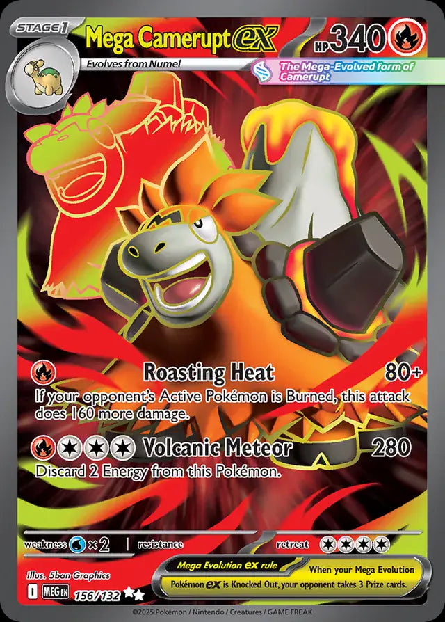 Mega Evolution Mega Camerupt ex #156/132