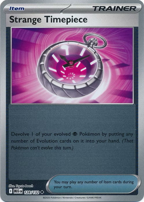 Mega Evolution Strange Timepiece #128/132 Reverse Holo