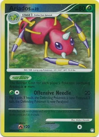 Mysterious Treasures Ariados #20/123 reverse holo