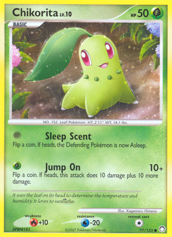 Mysterious Treasures Chikorita #77/123
