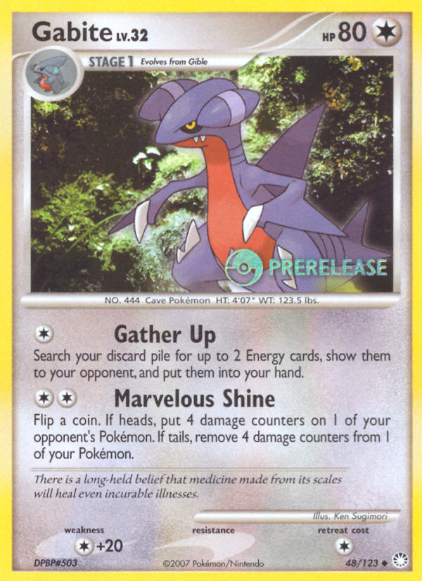 Mysterious Treasures Gabite #48 Prerlease
