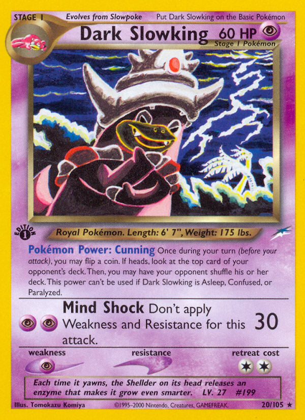 Neo Destiny Dark Slowking #20/105 first edition