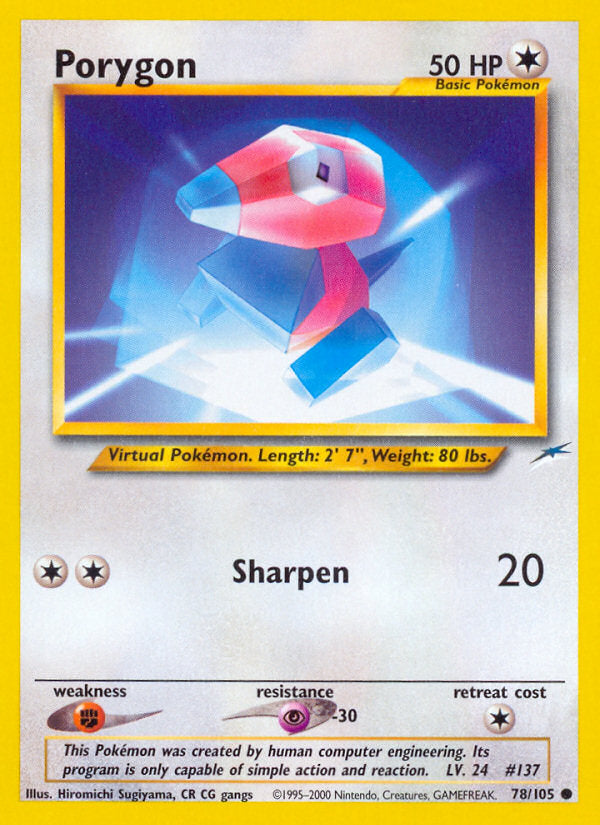 Neo Destiny Porygon #78/105 unlimited