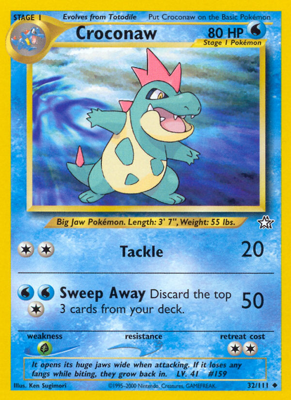 Neo Genesis Croconaw #32/111 unlimited