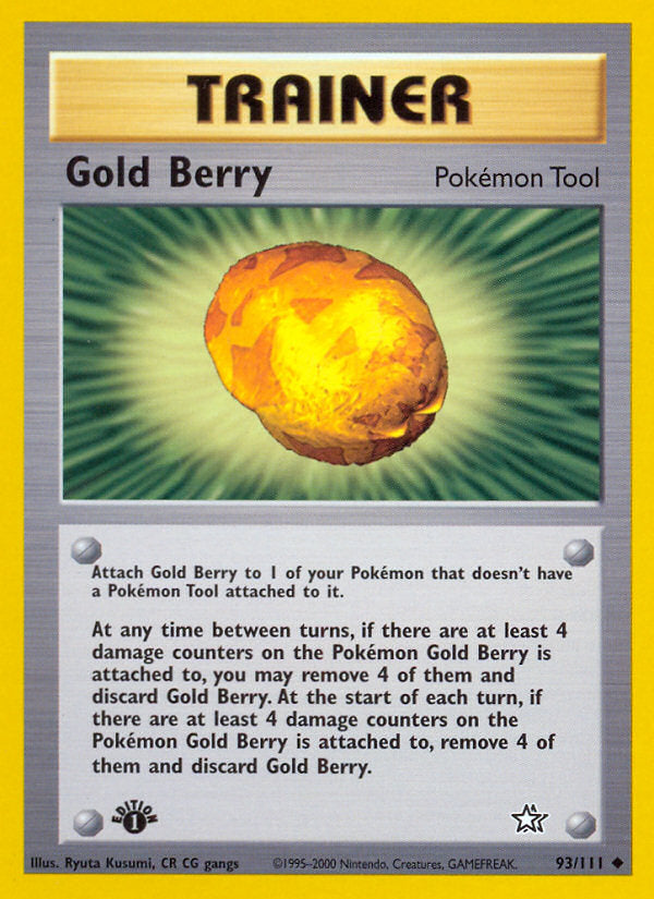 Neo Genesis Gold Berry #93/111 first edition