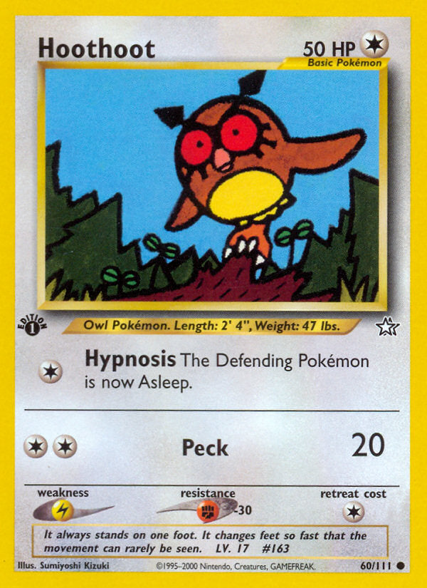 Neo Genesis Hoothoot #60/111 first edition