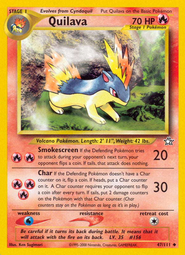 Neo Genesis Quilava #47/111 unlimited