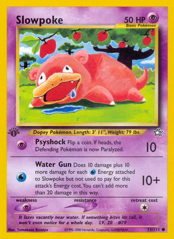 Neo Genesis Slowpoke #73/111 first edition