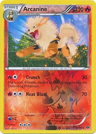 Next Destinies Arcanine #13/99 reverse holo