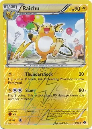 Next Destinies Raichu #40/99 reverse holo