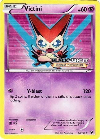 Noble Victories Victini #43 Prerelease Promo
