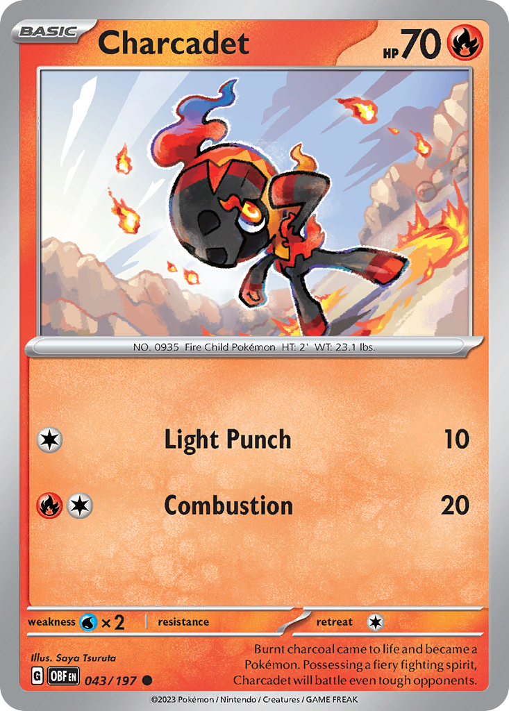 Obsidian Flames Charcadet #43/197
