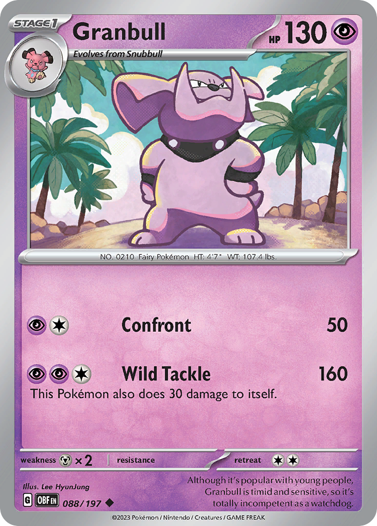 Obsidian Flames Granbull #88/197