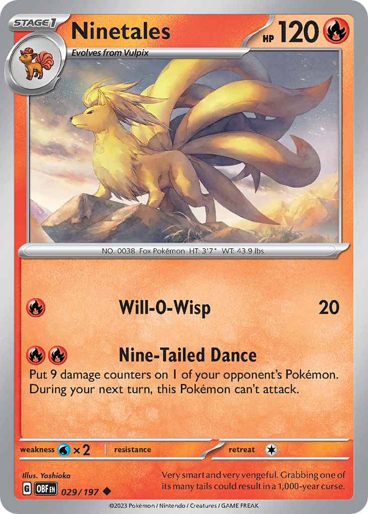 Obsidian Flames Ninetales #29/197