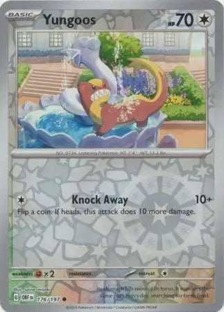 Obsidian Flames Yungoos #176/197 reverse holo