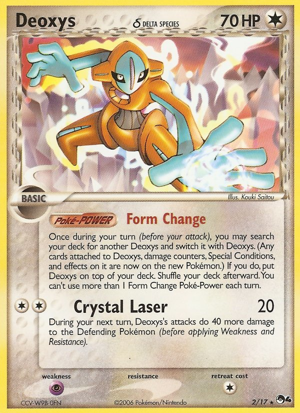 POP Series 4 Non - Holo Deoxys d (Normal Forme) #2