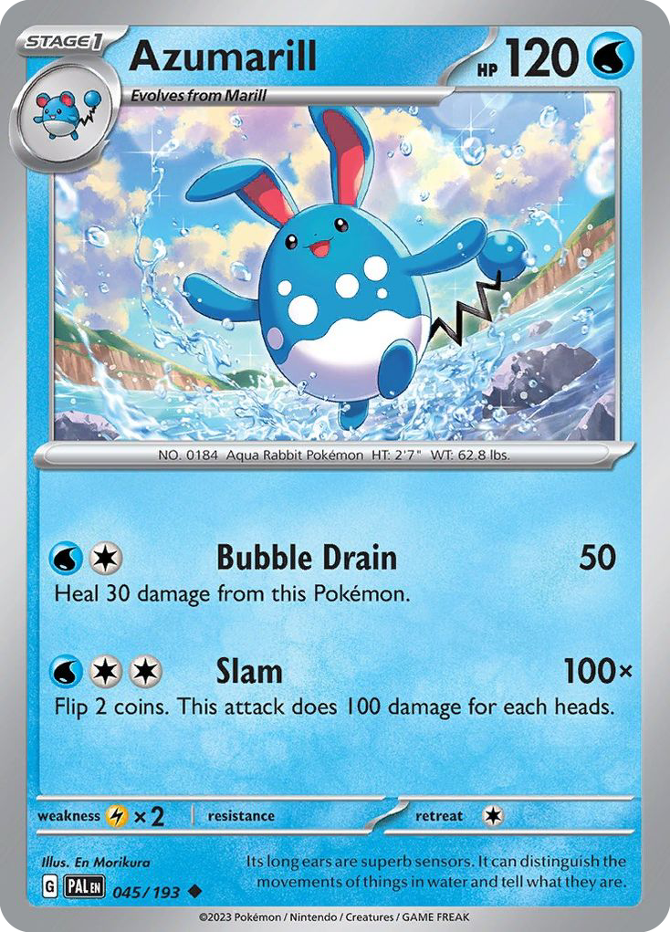 Paldea Evolved Azumarill #45/193