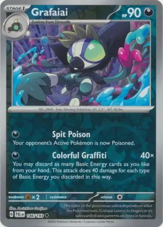 Paldea Evolved Grafaiai #146/193 reverse holo