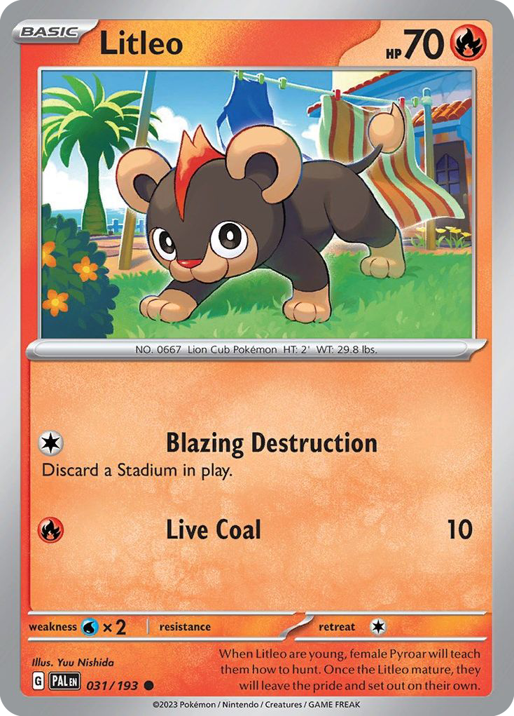 Paldea Evolved Litleo #31/193