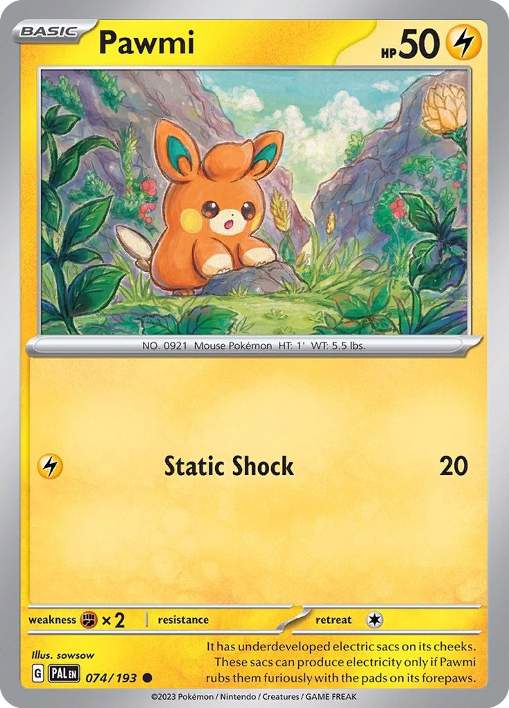 Paldea Evolved Pawmi #74/193