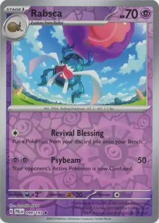Paldea Evolved Rabsca #99/193 reverse holo