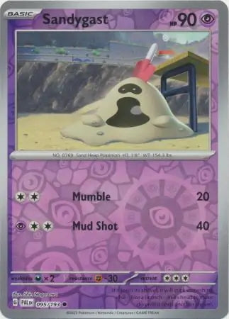 Paldea Evolved Sandygast #95/193 reverse holo