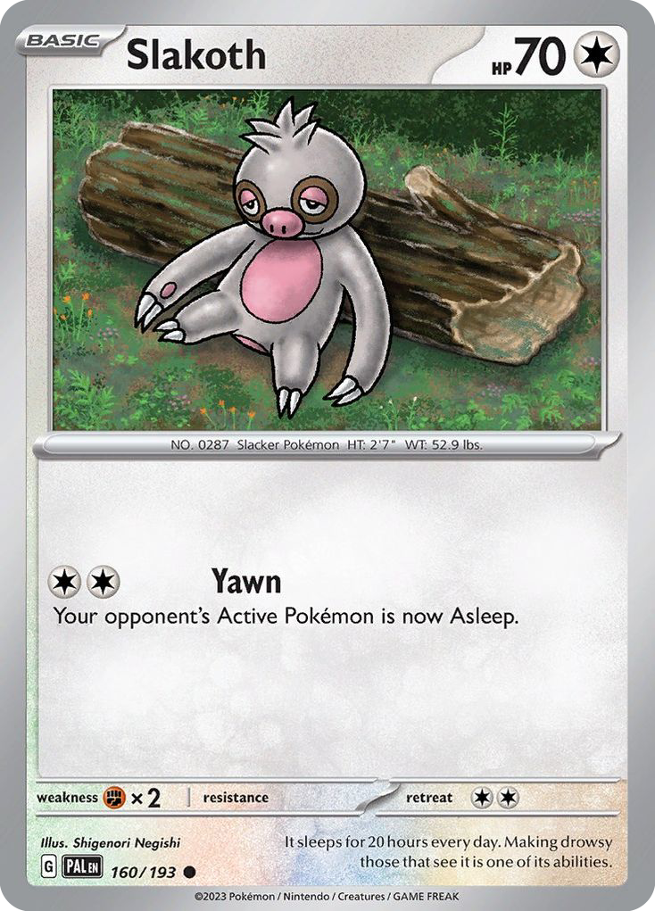 Paldea Evolved Slakoth #160/193