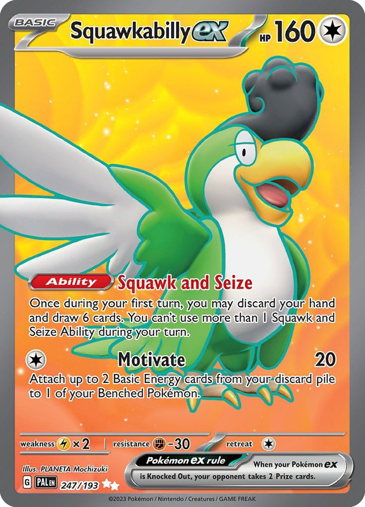 Paldea Evolved Squawkabilly EX #247/193
