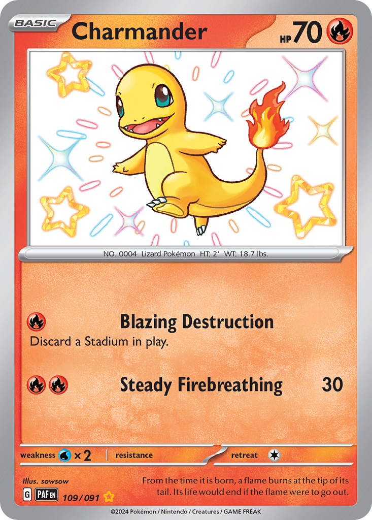 Paldean Fates Charmander #109/91