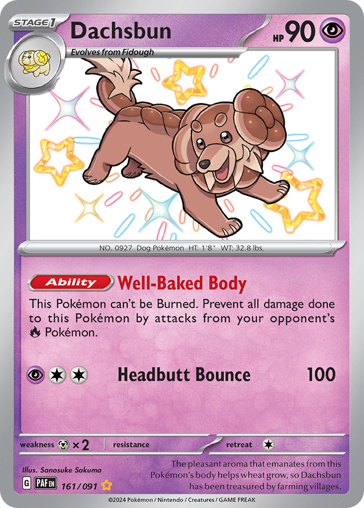 Paldean Fates Dachsbun #161/91