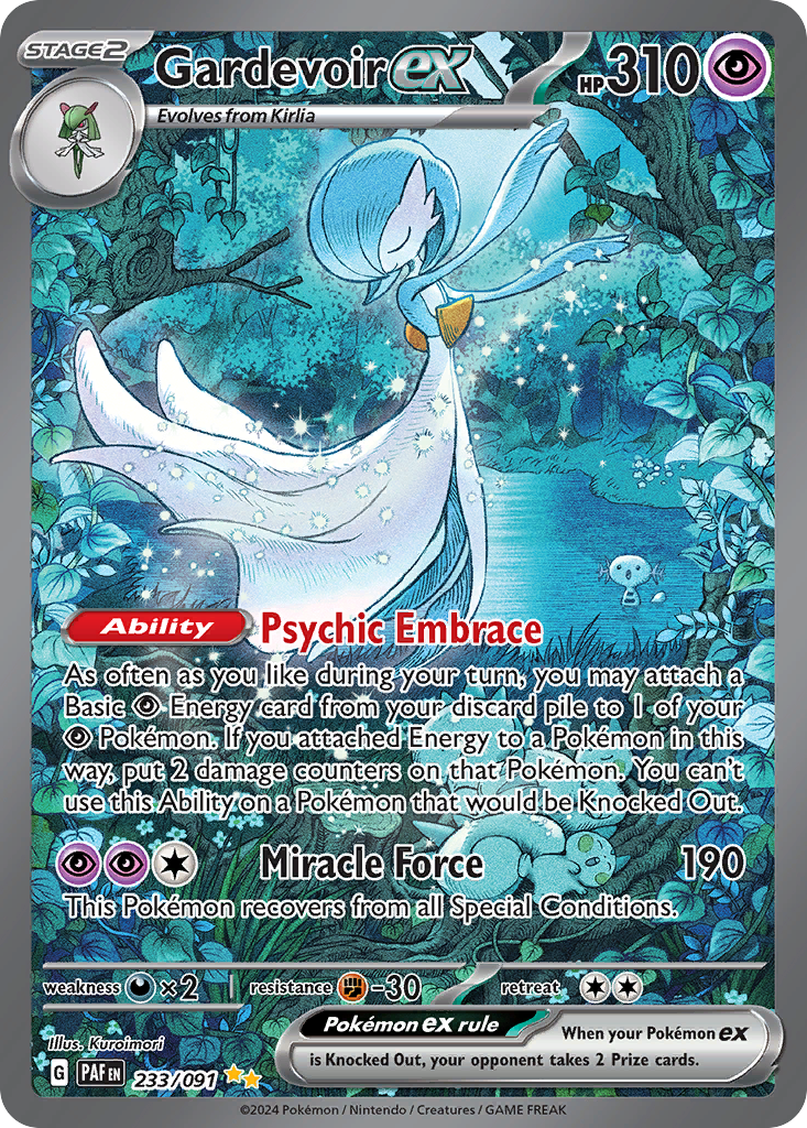 Paldean Fates Gardevoir ex #233/91