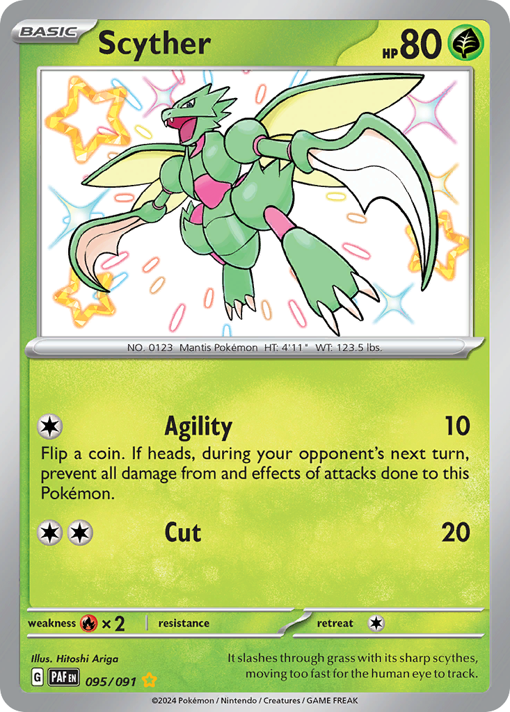Paldean Fates Scyther #95/91