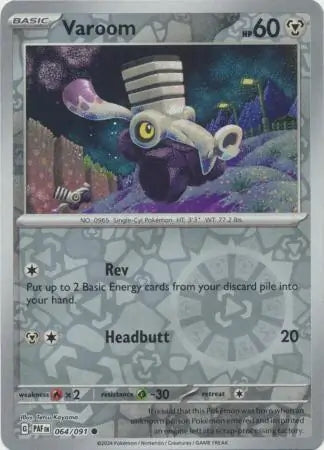 Paldean Fates Varoom #64/91 reverse holo