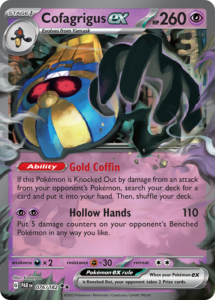 Paradox Rift Cofagrigus EX #76/182