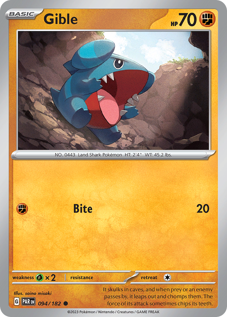Paradox Rift Gible #94/182