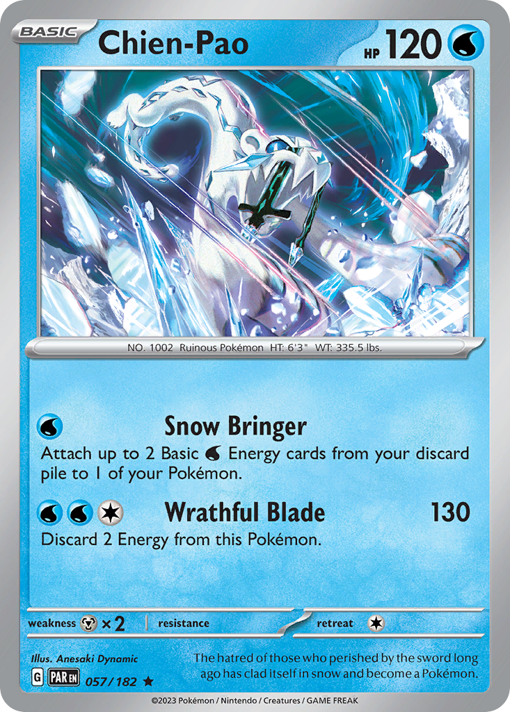 Paradox Rift Holo Chien-Pao #57/182