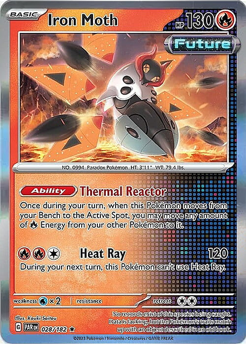 Paradox Rift Holo Iron Moth #28/182