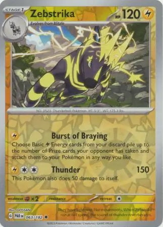 Paradox Rift Zebstrika #63/182 reverse holo