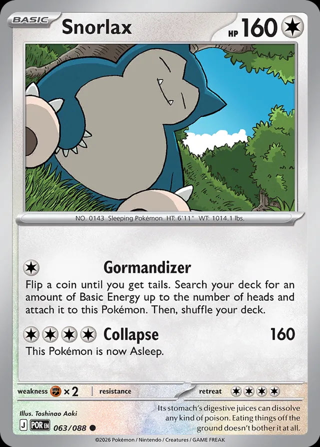 Perfect Order Snorlax #063