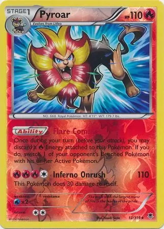 Phantom Forces Pyroar #12/119 reverse holo