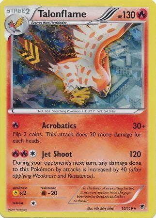 Phantom Forces Talonflame #10/119 Cracked Ice Holo