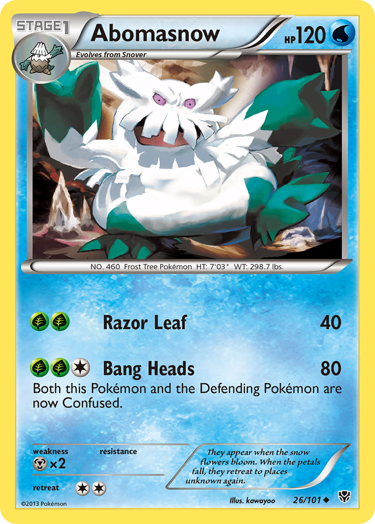 Plasma Blast Abomasnow #26/101