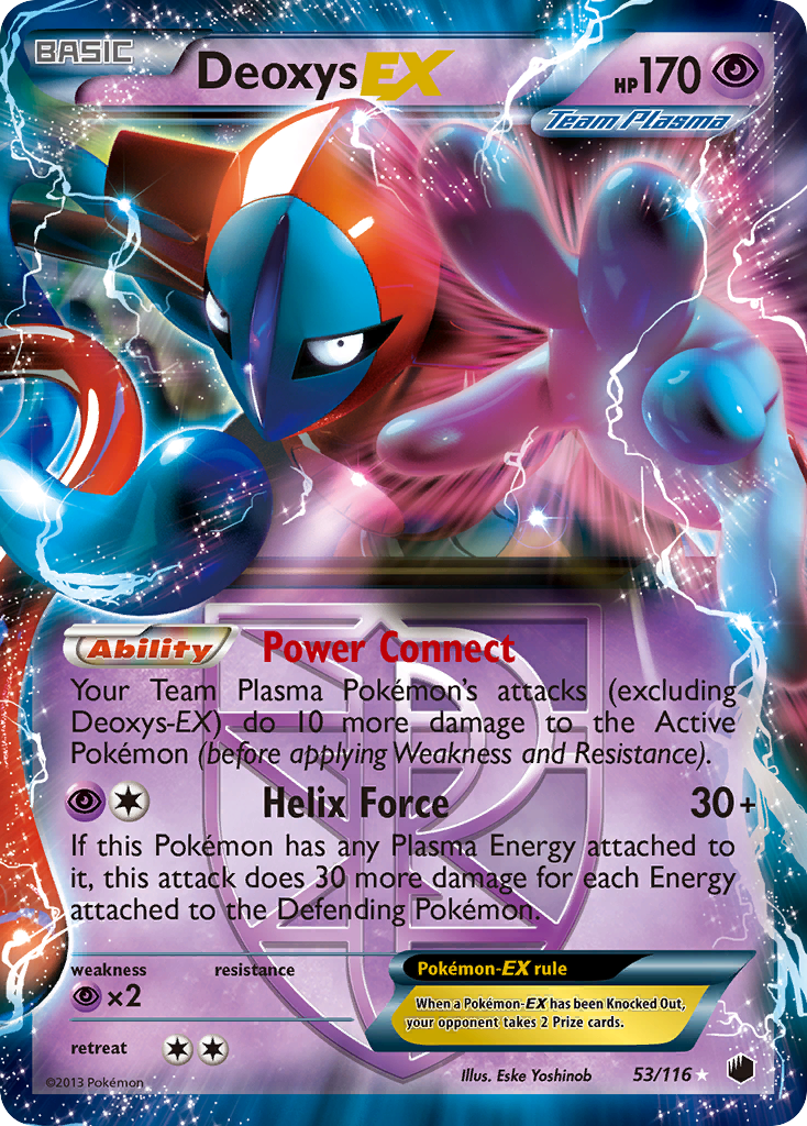 Plasma Freeze Deoxys EX #53/116
