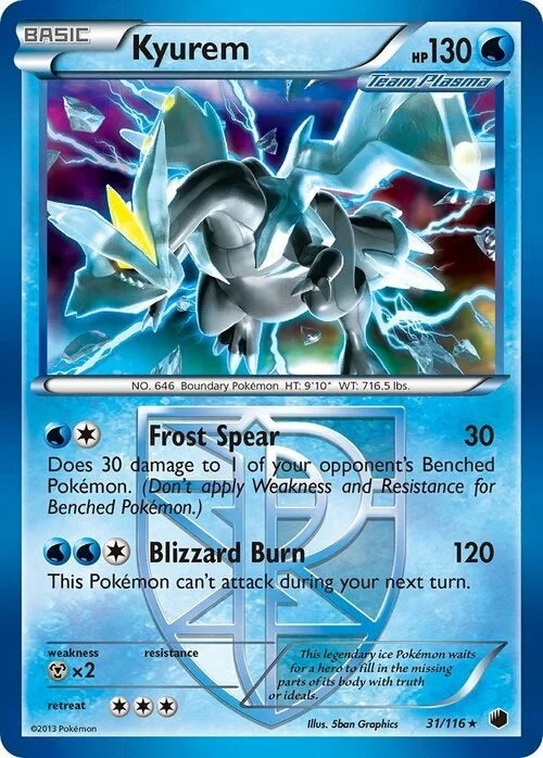 Plasma Freeze Holo Kyurem #31/116