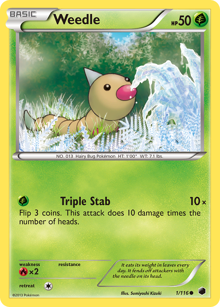 Plasma Freeze Weedle #1/116