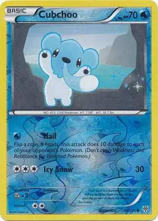 Plasma Storm Cubchoo #40/135 reverse holo