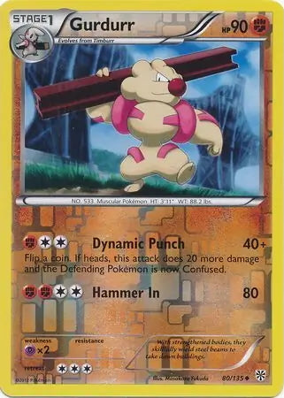 Plasma Storm Gurdurr #80/135 reverse holo