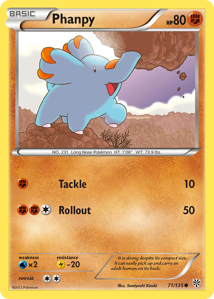 Plasma Storm Phanpy #71/135