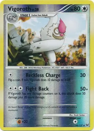 Platinum Vigoroth #64/127 reverse holo